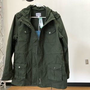 Kathleen Cargo Jacket Dark Green Large Stitch Fix